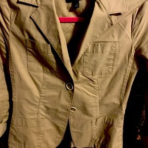 Talbots petite khaki blazer